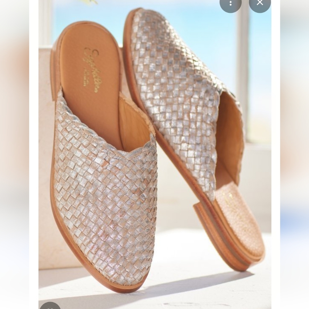 Seychelles Places To Go Free People Woven Golden Tan  Mules - Picture 8 of 12